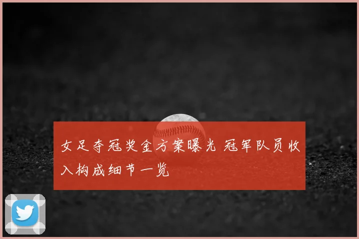 女足夺冠奖金方案曝光 冠军队员收入构成细节一览